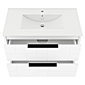 Kupaonski ormarić s umivaonikom Celeste  (Š x D x V: 80 cm x 45 cm x 51 mm, Bijela) | BAUHAUS
