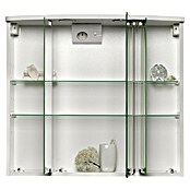 Jokey LED-Spiegelschrank Lumo (B x H: 67,5 x 60 cm, Mit Beleuchtung, MDF, Weiß)