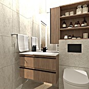 Kupaonski ormarić s umivaonikom Loft Wood  (Š x D x V: 75 x 46 x 55 cm, Smeđa) | BAUHAUS