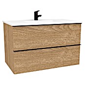 Kupaonski ormarić s umivaonikom Loft Wood  (Š x D x V: 75 x 46 x 55 cm, Smeđa) | BAUHAUS