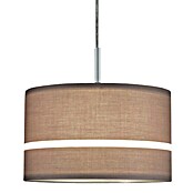 Paulmann DecoSystems Lampenschirm Tessa (Durchmesser: 25 cm, Braun, Stoff, Form: Rund)