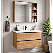 Kupaonski ormarić s umivaonikom Loft Wood  (Š x D x V: 75 x 46 x 55 cm, Smeđa) | BAUHAUS