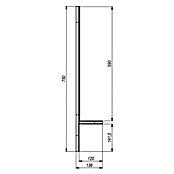 Visoka omara Rocco  (Š x G x V: 38 x 34 x 170 cm, Bela) | 3699 - Badmöbelprogramm Preiseinstieg | DADC - Möbel | DAD - Badausstattung | DA - Badausstattung/Bäderwelt | D - Sanitär | BAUHAUS