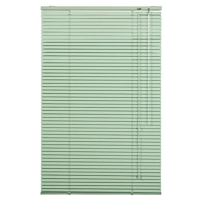 Lichtblick Jalousie - Grün, Aluminium - Minzgrüne Jalousien für Fenster.