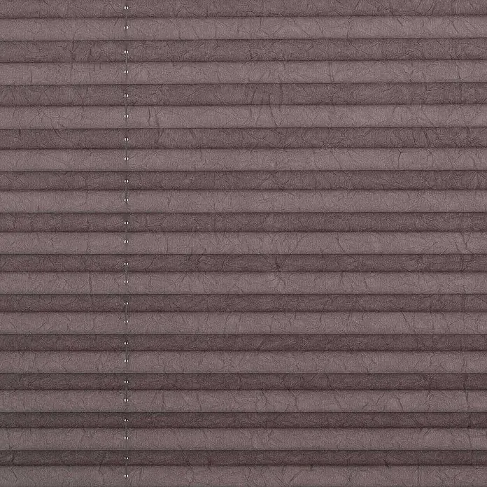 Lichtblick Plissee - Taupe - Mauvefarbene, texturierte Plissees mit sichtbaren Bedienschnüren.