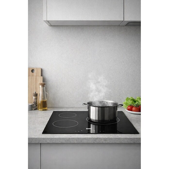 Beko Placa de cocción vitrocerámica HIC63402T (Número de fogones estándar: 3 ud., 5,7 kW, Vidrio) | BAUHAUS