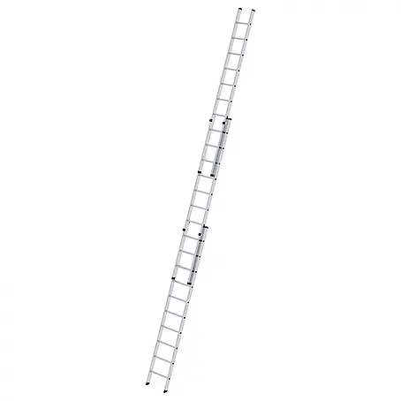 Munk  Anlegeleiter Aluminium-Schiebeleiter 3-teilig ohne Traverse 3x10 Sprossen
