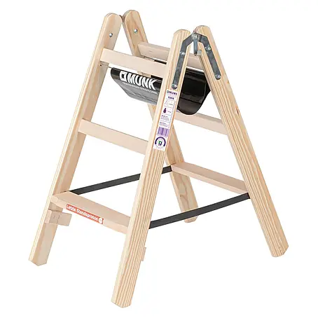 Munk  Stehleiter Holz Stufen-Stehleiter 2x3 Stufen