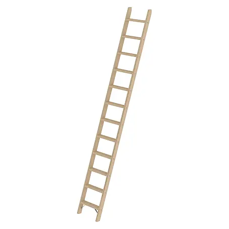 Munk  Anlegeleiter Holz-Anlegeleiter ohne Traverse 12 Stufen