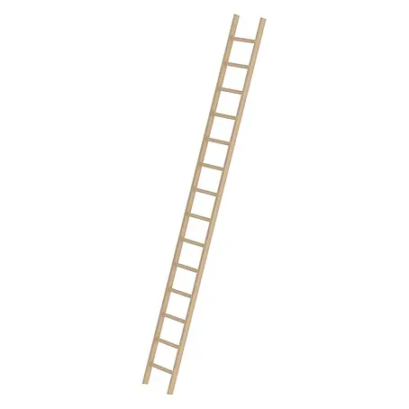 Munk  Anlegeleiter Holz-Anlegeleiter ohne Traverse 14 Sprossen
