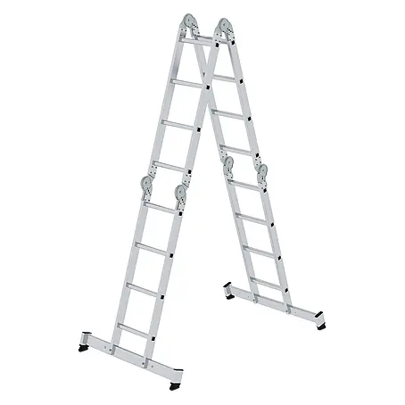 Munk  Mehrzweckleiter Vielzweckleiter mit Nivello® Traverse 4x4 Sprossen