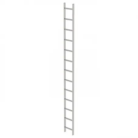 Munk  Steigleiter Schachtleiter aus Edelstahl 300mm breit 13 Sprossen 3,64m lang