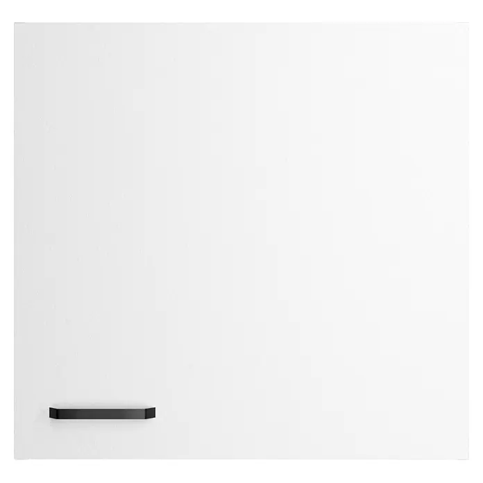 Optifit Optimulti Küchen-Hängeschrank Bonn214 - B x T x H: 60 x 55,5 x 57,6 cm, Weiß - Minimalistisches schwarzes Rechteck-Wandregal.