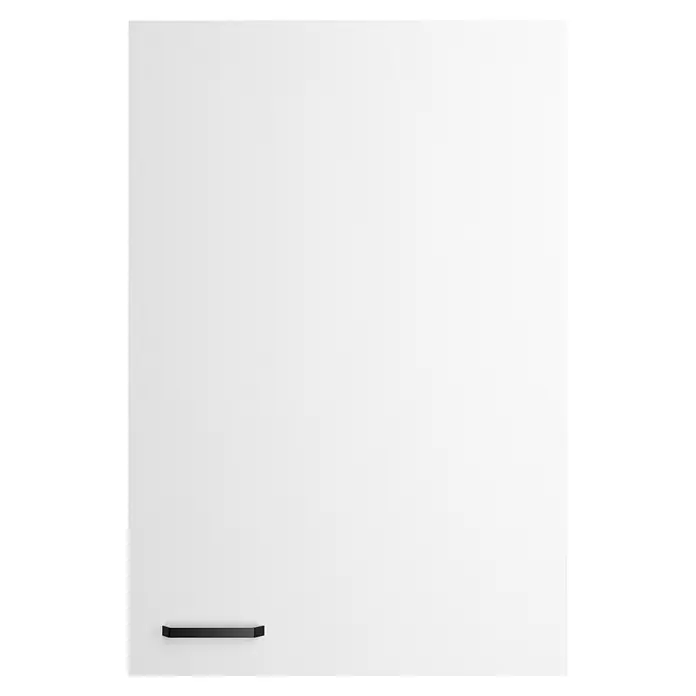 Optifit Optimulti Küchen-Hängeschrank Bonn214 - B x T x H: 60 x 55,5 x 89,6 cm, Weiß - Schwarzes, minimalistisches rechteckiges Wandregal.