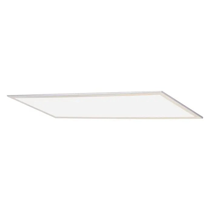 Lindby LED-Panel Livel - L x B x H: 120 x 30 x 5,2 cm, alu / grau / zink, Neutralweiß - Schlanke rechteckige LED-Panel-Leuchte mit weißem Diffusor und silbergrauem Rahmen.