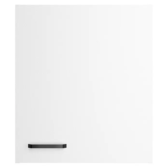 Optifit Optimulti Küchen-Hängeschrank Bonn214 - B x T x H: 50 x 33 x 57,6 cm, Weiß - Minimalistischer schwarzer Möbelgriff.