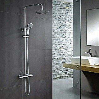 Imex Sistema de ducha Londres (Con grifo termostático, Número de tipos de chorro: 3 ud., Cromo)