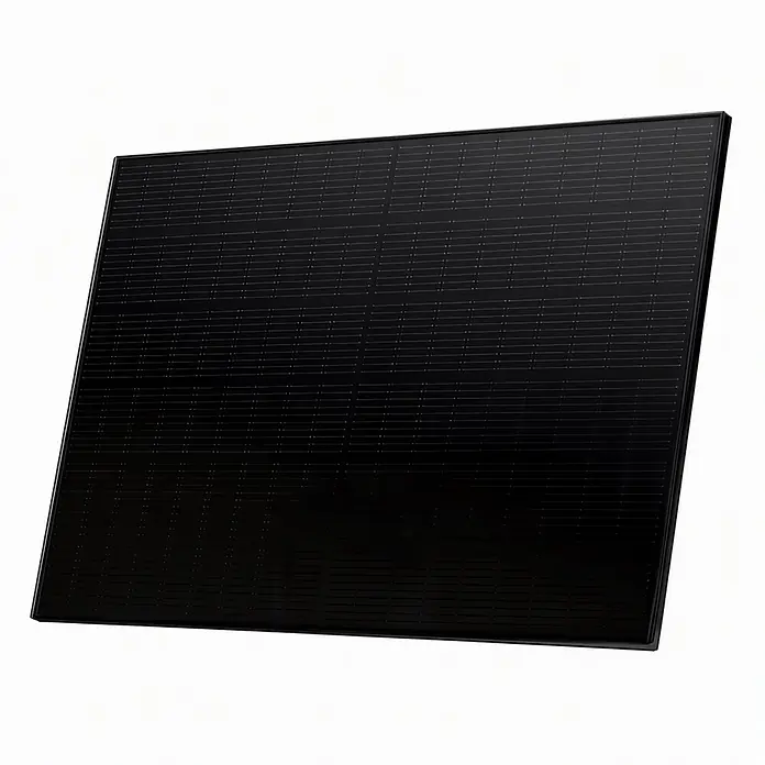 Sunniva Solarmodul 1x 500 Watt Pmax Solarpanel - Nennleistung: 500 W, L x B x H: 1.906 x 1.134 x 30 mm - Schwarzes Solarpanel mit sichtbarem Raster aus Photovoltaikzellen zur Energiegewinnung.