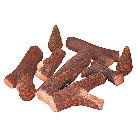 Purline  Troncos decorativos de cerámica para Biochimeneas