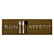 Alfombra de cocina Bon Apetitt (Marrón, 150 x 50 cm, Poliamida y vinilo)