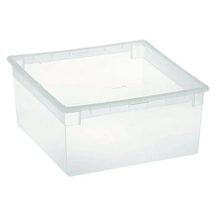 Terry Light Box Caja de almacenaje - 37,8 x 39,6 x 18,5 cm, Capacidad volumétrica: 23 l - Un contenedor de plástico transparente para almacenamiento y organización, ideal para la oficina, el hogar o el almacén.