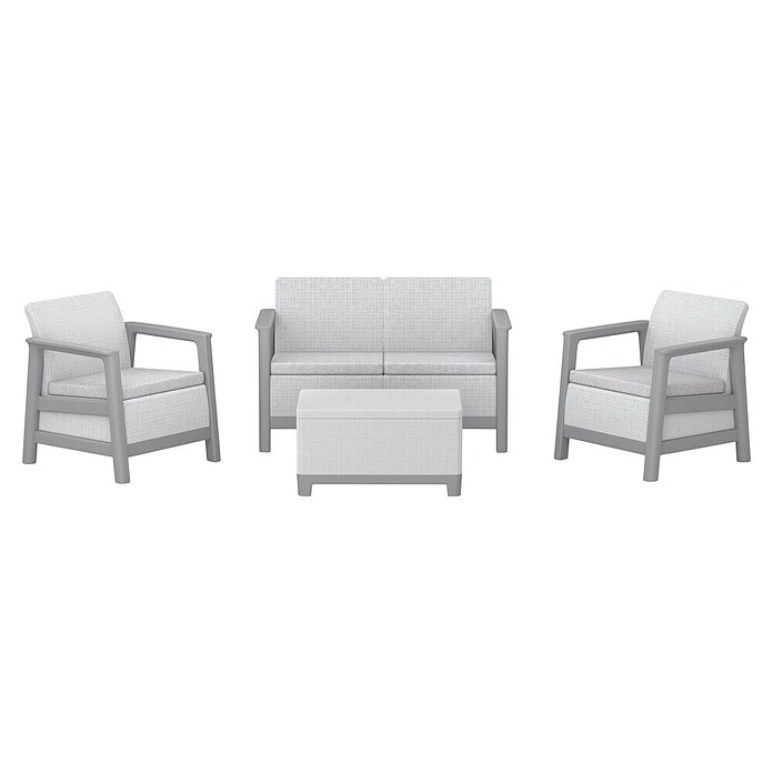 Keter Set lounge namještaja Scandi  (Siva) | BAUHAUS