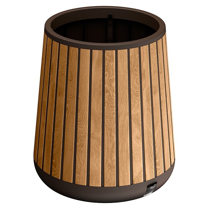 Keter Okrugla posuda za biljke Deco Conic  (Orah) | BAUHAUS