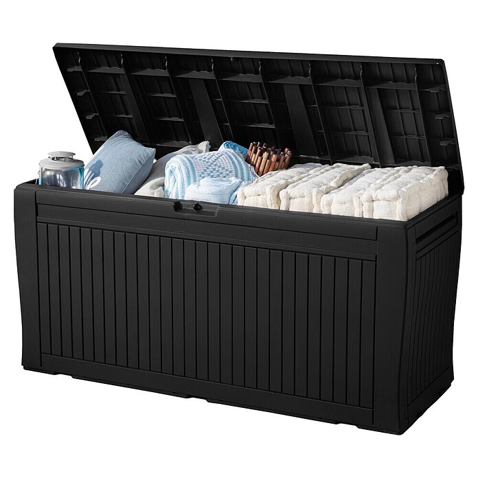 Keter Zaboj za shranjevanje Comfy  (Š x G x V: 117 x 45 x 57 cm, 270 l) | Zaboji za shranjevanje blazin in opreme | Vrtno pohištvo | Vrt in prosti čas | Izdelki | BAUHAUS