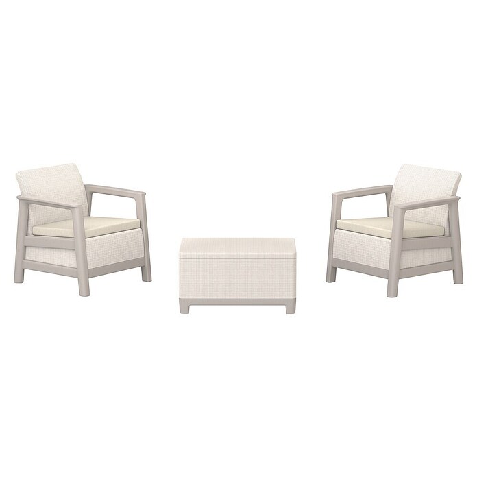 Keter Balkonski set namještaja Scandi Linea  (Siva, bež) | BAUHAUS