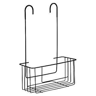 Tatay Cesta de baño Air (L x An x Al: 28 x 12,5 x 39 cm, Negro)