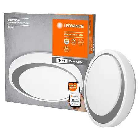 Ledvance Smart+ WiFi LED-Deckenleuchte rund Ceiling Moon