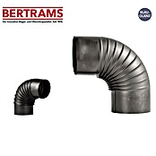 Ofenrohrbogen (Durchmesser: 100 mm, Bogenwinkel: 90°, Wandstärke: 0,6 mm, Schwarz)