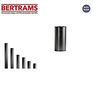 Bertrams Ofenrohr (Ø x L: 100 x 250 mm, Gebläut, Blauglanz)