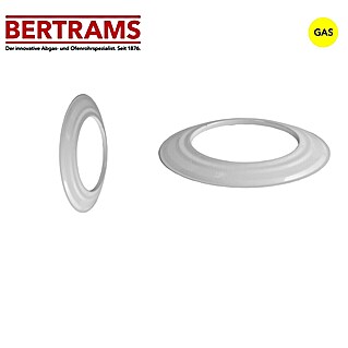 Bertrams Ofenrohrrosette (Durchmesser: 110 mm, Weiß, Geeignet für: Gasöfen)
