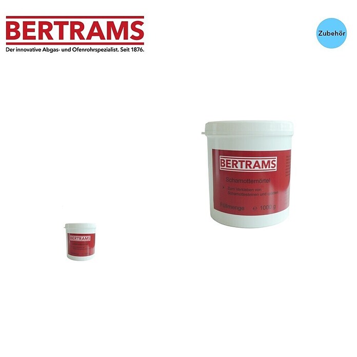 Bertrams Schamottemörtel (1 kg) | BAUHAUS