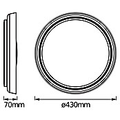 Ledvance Smart+ WiFi Led-plafondlamp, rond Ceiling Plate (24 W, Ø x h: 430 x 70 mm, Wit) | BAUHAUS