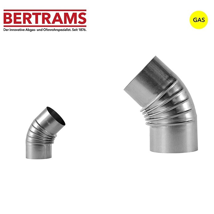 Bertrams Rohrbogen (Durchmesser: 110 mm, 45 °, Stahl) | BAUHAUS