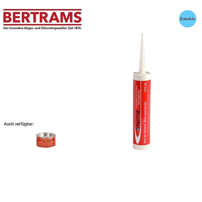 Bertrams Ofen- & Kesselkitt (310 ml, Temperaturbeständigkeit: 1 000 °C) | BAUHAUS