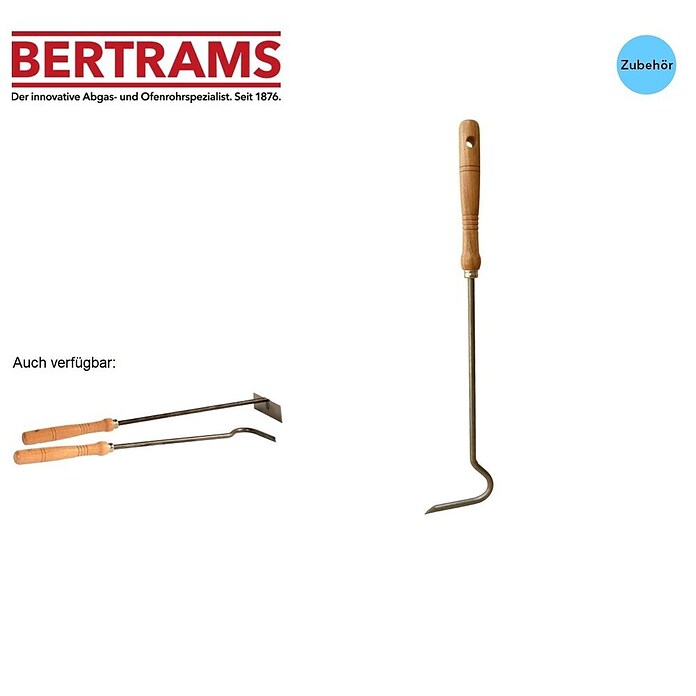 Bertrams Schürhaken (45 cm, Stahl, Holz) | BAUHAUS