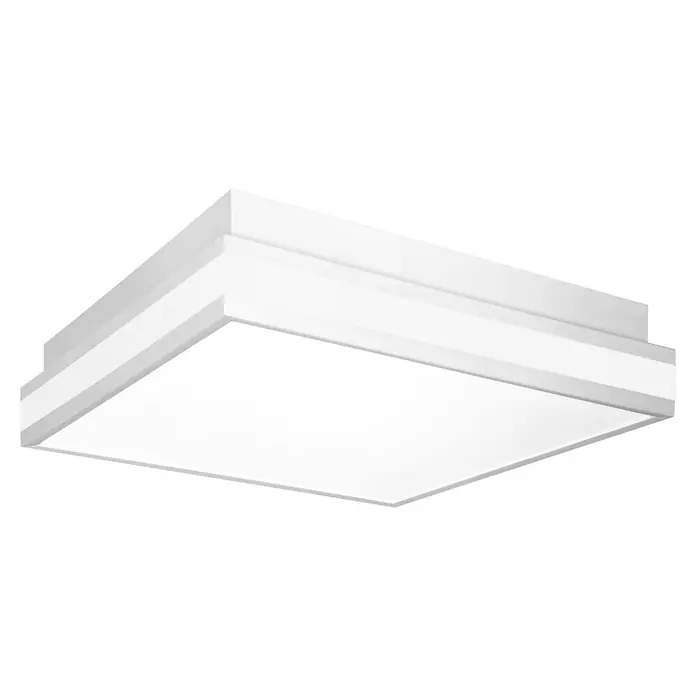 Ledvance LED-Deckenleuchte - 26 W, L x B x H: 30 x 30 x 8,6 cm, Weiß, Warmweiß - Weißes, rechteckiges LED-Deckenlicht.