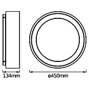 Ledvance Smart+ WiFi Led-plafondlamp, rond (24 W, Ø x h: 450 x 134 mm, Wit) | BAUHAUS