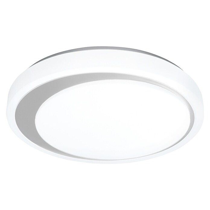 Ledvance Smart+ WiFi Led-plafondlamp, rond Ceiling Moon (32 W, Ø x h: 480 x 86 mm, Wit/Zilver) | BAUHAUS