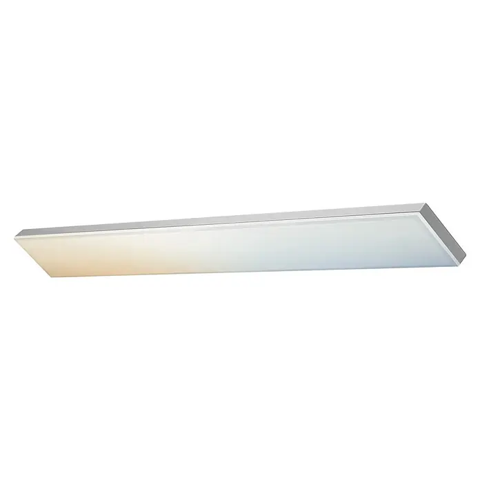 Ledvance Smart+ WiFi LED-Panel Planon Frameless - Weiß - Rechteckige LED-Panel-Leuchte mit hellgrauem Rahmen und weißem Diffusor für gleichmäßige Beleuchtung.