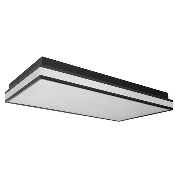 Ledvance LED-Deckenleuchte - 42 W, L x B x H: 60 x 30 x 8,6 cm, Schwarz, Mehrfarbig - Rechteckige LED-Deckenleuchte in Schwarz und Weiß.