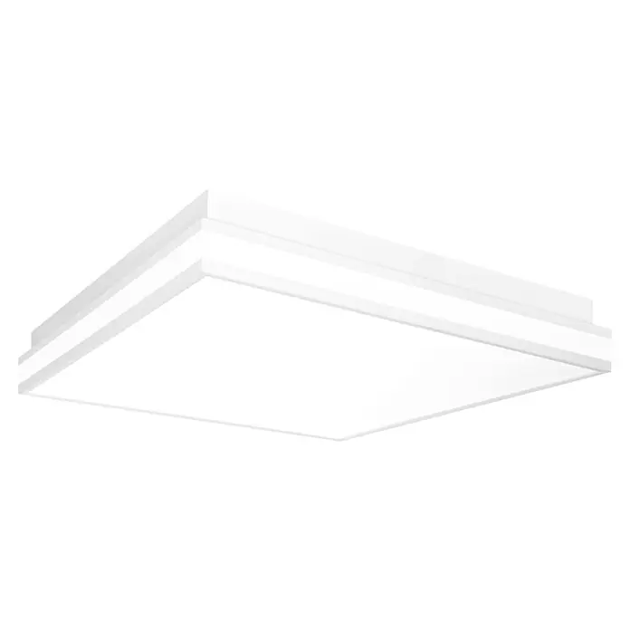 Ledvance LED-Deckenleuchte - 42 W, L x B x H: 45 x 45 x 8,6 cm, Weiß, Mehrfarbig - Weißes, rechteckiges, aufgesetztes LED-Licht.