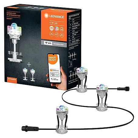 Ledvance Smart+ LED-Panel Gardenspot Mini RGBW 3ST