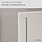 Lanzet Dune LED-Spiegelschrank W1 (B x H: 100 x 68 cm, Holz, Weiß) | BAUHAUS