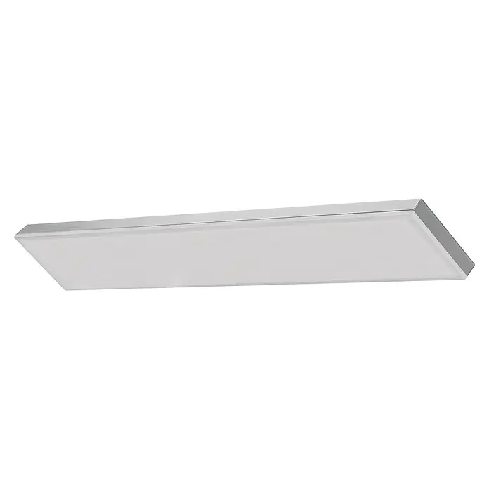 Ledvance Smart+ WiFi LED-Panel Planon Frameless - 28 W, L x B x H: 600 x 100 x 65 mm, Weiß - Rechteckige LED-Panel-Leuchte mit silbergrauem Rahmen und weißem Diffusor.