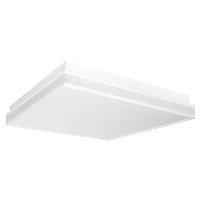 Ledvance LED-Deckenleuchte - 42 W, L x B x H: 45 x 45 x 8,6 cm, Weiß, Mehrfarbig - Moderne weiße quadratische LED-Deckenleuchte mit gestuftem Rahmendesign.