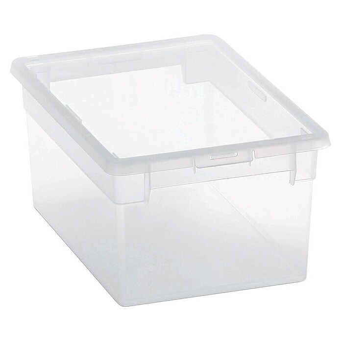 BAUHAUS Caja de almacenaje Light Box (L x An x Al: 28 x 29,3 x 13,2 cm, Plástico, Transparente, 6 l) | BAUHAUS